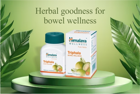 Himalaya Wellness Pure Herbs Triphala Bowel Wellness - Your Natural Support for Digestive Health