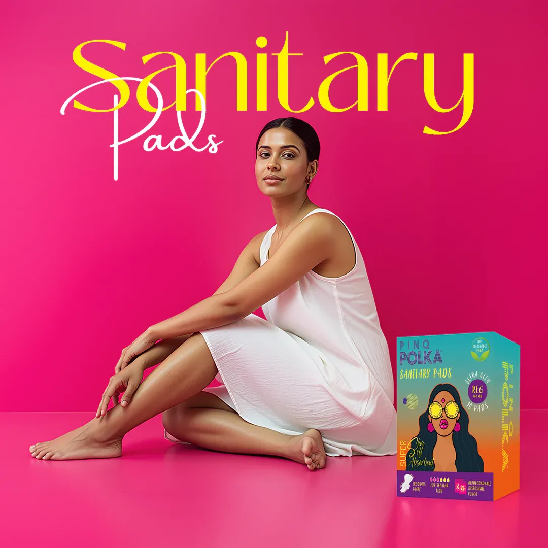 Pinq Polka Sanitary Pads Pack of 60