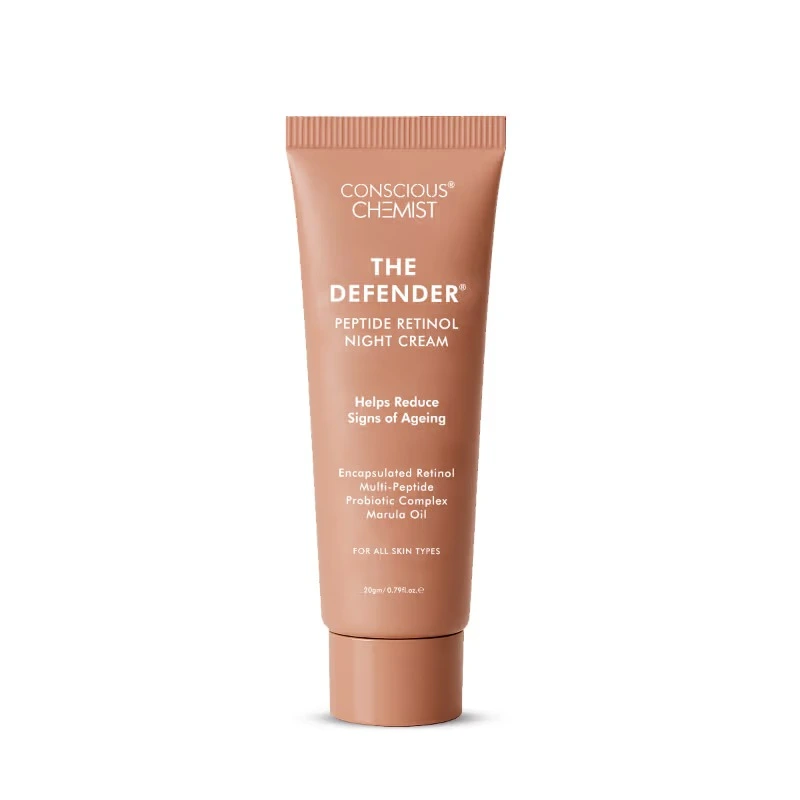 Conscious Chemist The Defender Multi Peptide Retinol Anti Aging Night Cream For Fine Lines & Sagging Skin Conscious Chemist The Defender Multi Peptide Retinol Anti Aging Night Cream For Fine Lines & Sagging Skin-Pack Size-20g
