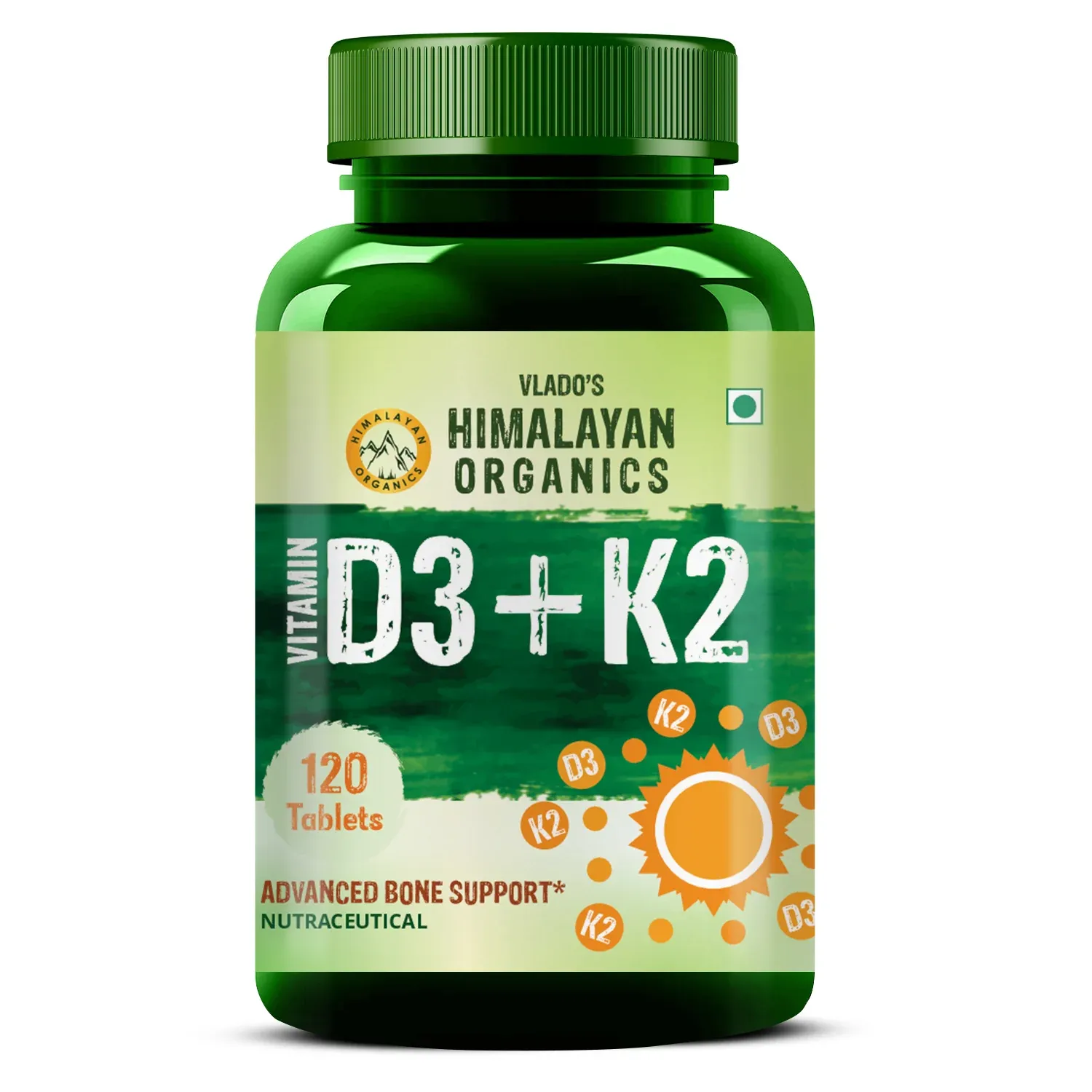 Vlados Himalayan Organics Vitamin D3 K2 Supplement