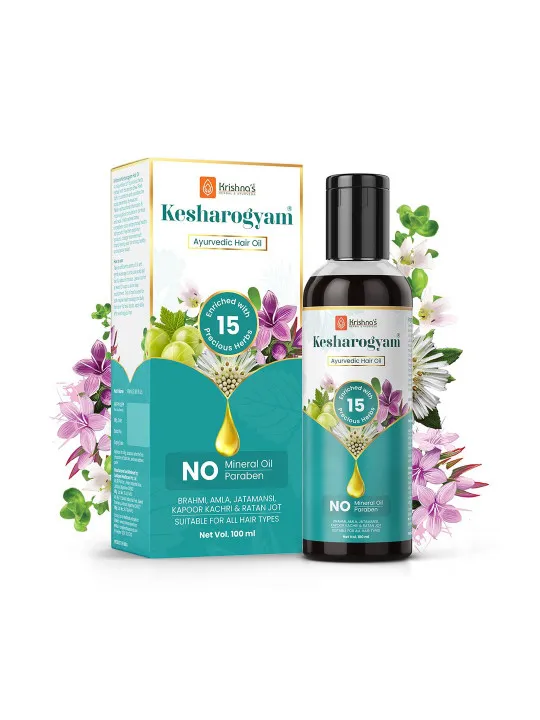 Krishnas Herbal Ayurveda Kesharogyam Hair Oil