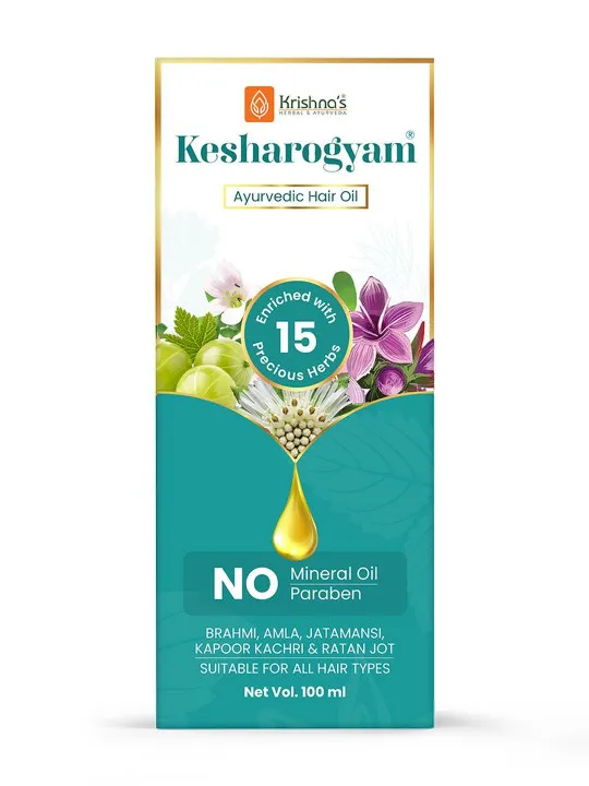 Krishna's Herbal & Ayurveda Kesharogyam Hair Oil  - Image 2