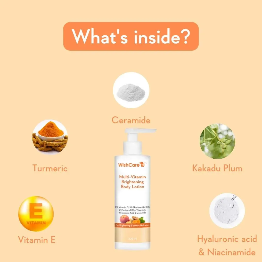 WishCare Multi Vitamin Brightening Body Lotion 200ml - Image 2