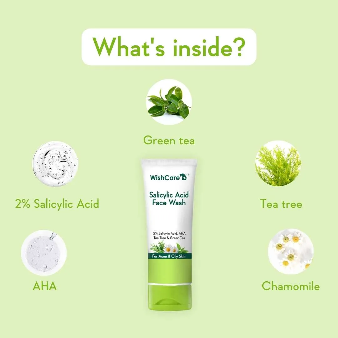 WishCare 2% Salicylic Acid Face Wash 100ml - Image 2