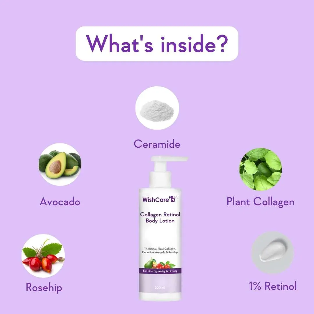 WishCare Collagen 1% Retinol Body Lotion 200ml - Image 2