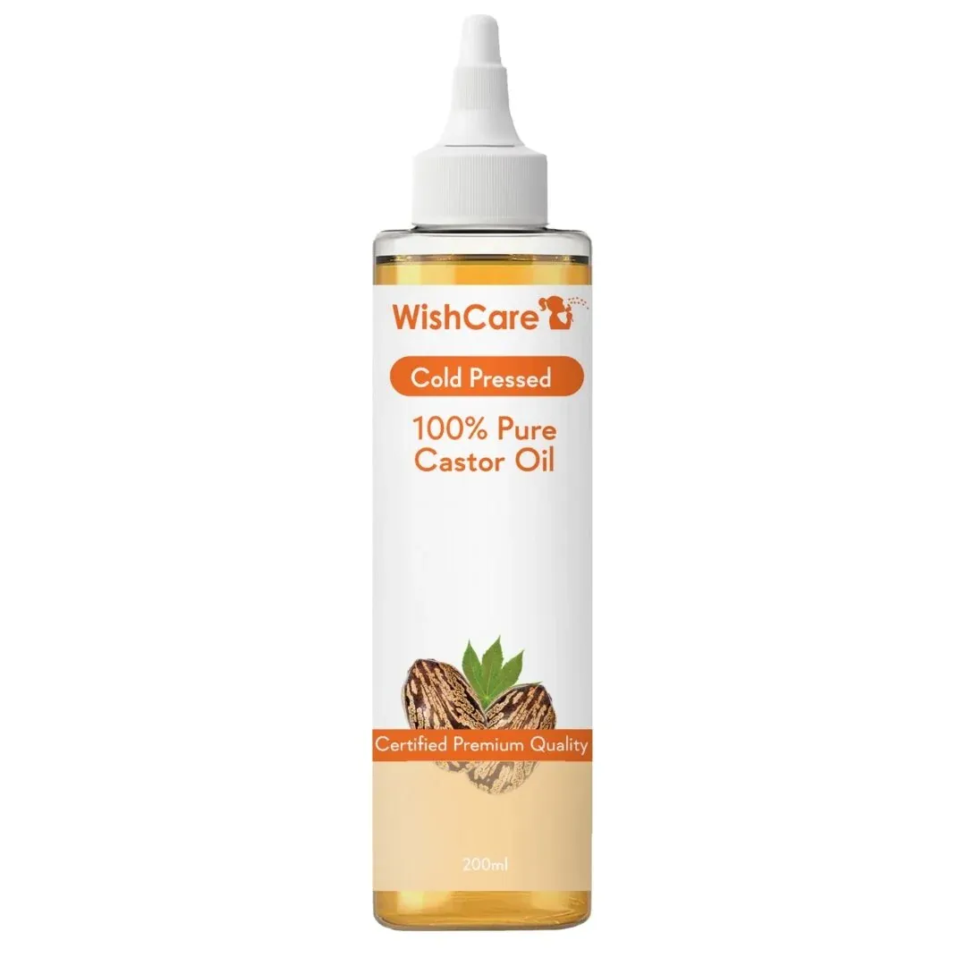 WishCare Cold Pressed Castor Oil 200ml WishCare Cold Pressed Castor Oil 200ml-Pack Size-200 ml