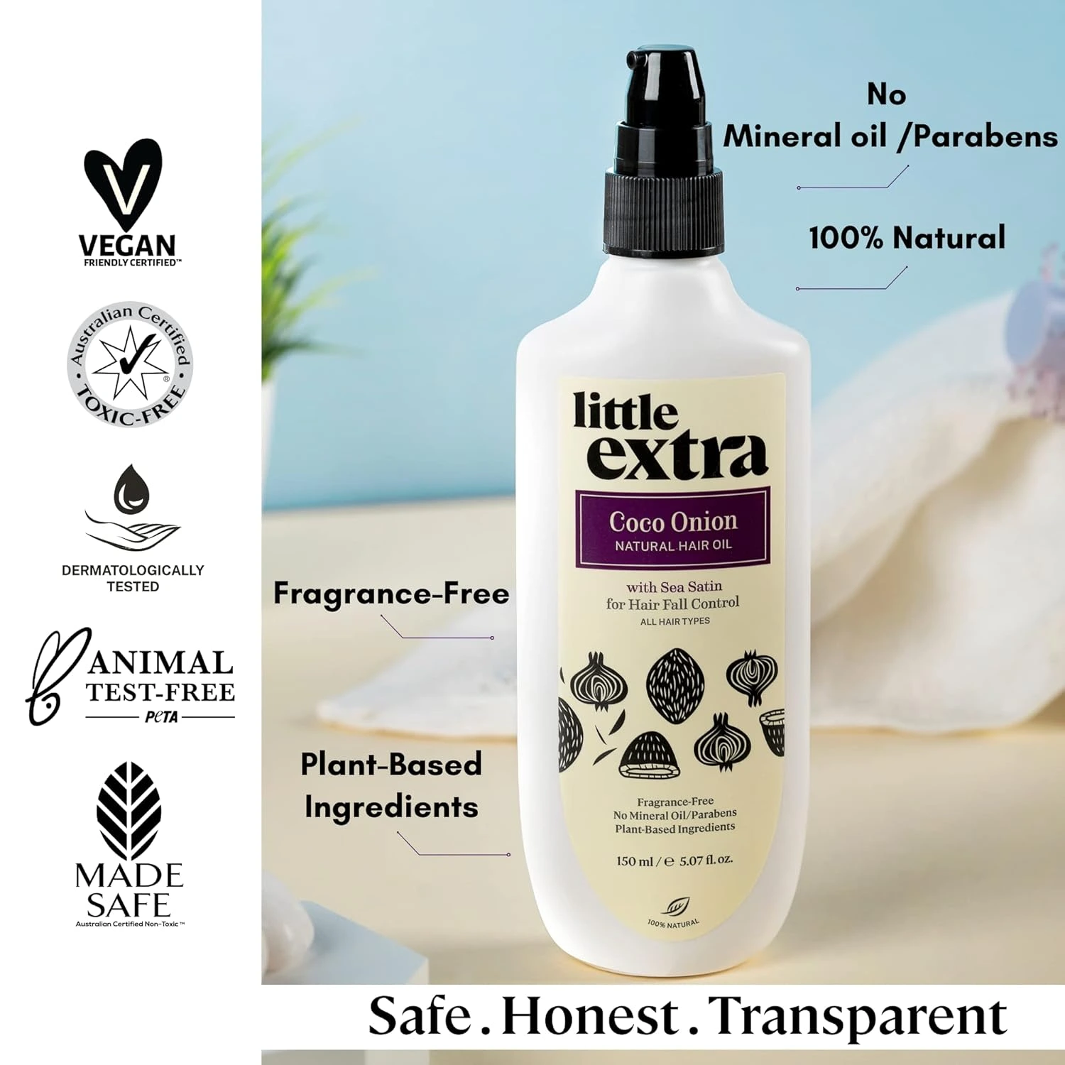 Little Extra Coco Onion Natural Hair Oil - Image 4