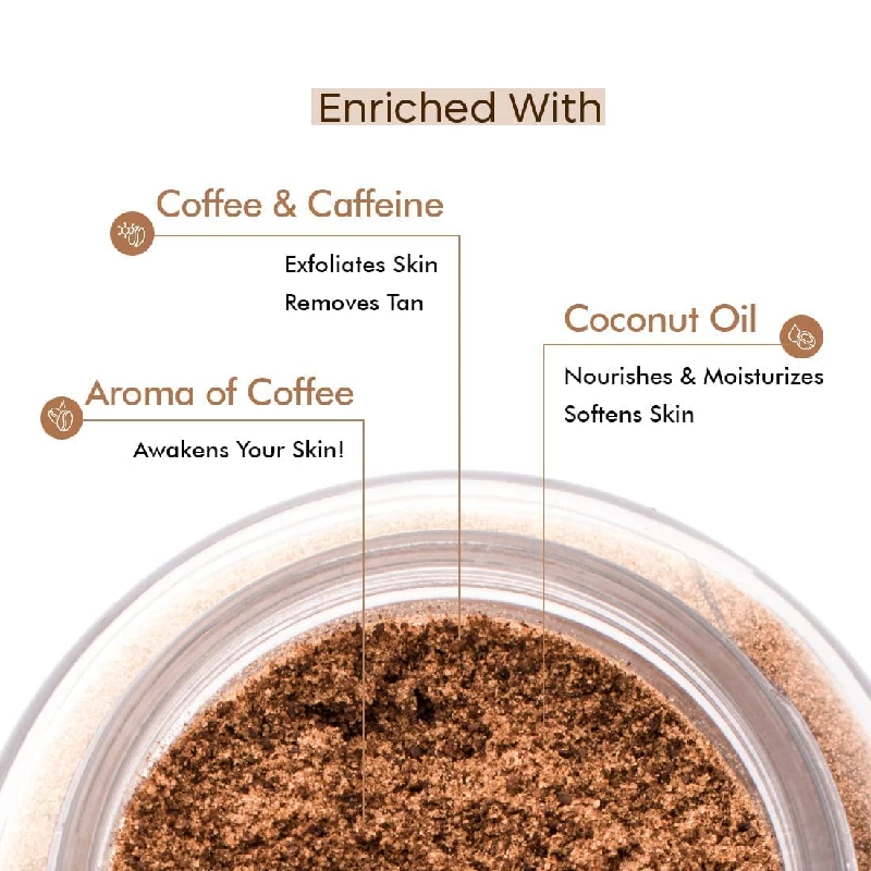 mCaffeine Exfoliating Coffee Body Scrub for Tan Removal & Soft-Smooth Skin - Image 3