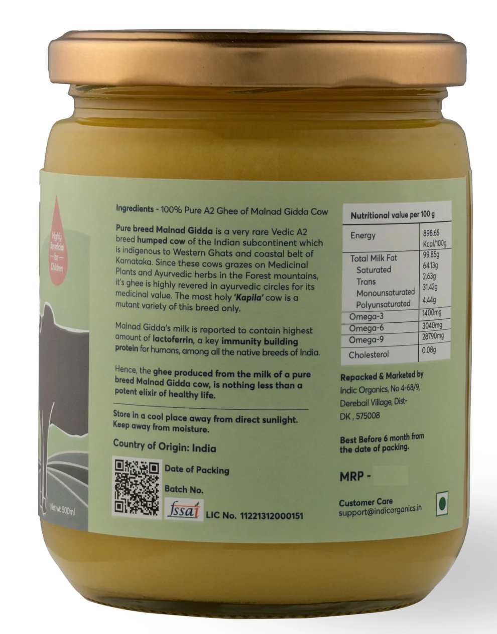 Indic Organics Ghritam Vedic Malnad Gidda A2 Ghee - Image 11
