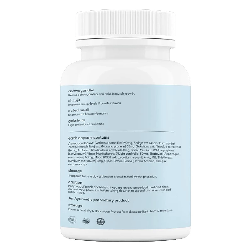 Mars Surge Max SJ Ashwagandha, Gokshura, Safed Musli Anxiety Relief Capsules - Image 2