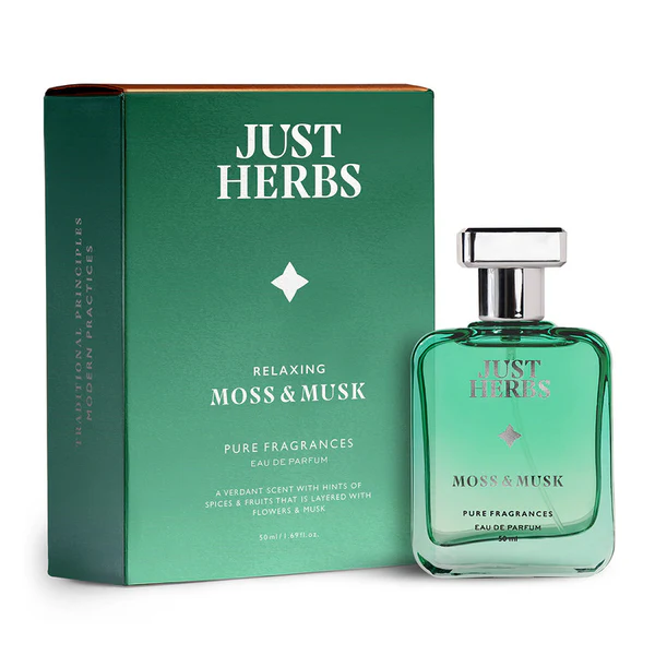 Just Herbs Relaxing Moss & Musk Edp Perfume For Men Long Lasting Fragrance 50 Ml