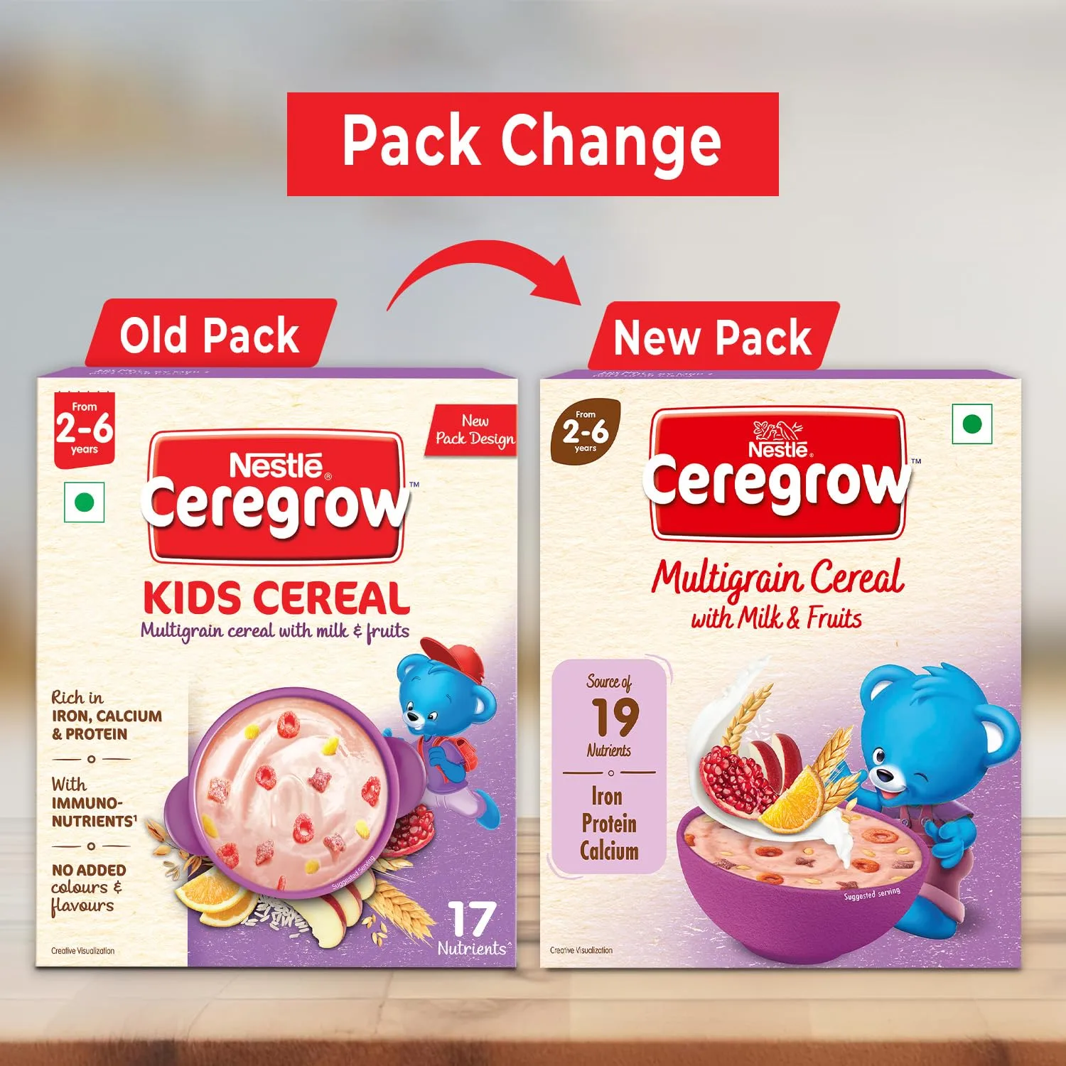 Nestle Ceregrow Kids Multigrain Cereal with Milk & Fruits - Image 5