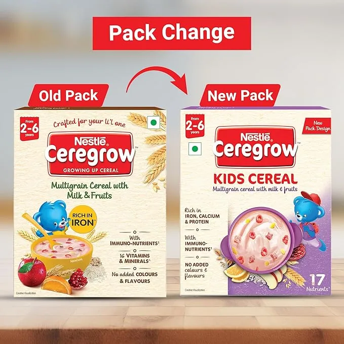 Nestle Ceregrow Kids Multigrain Cereal with Milk & Fruits - Image 4