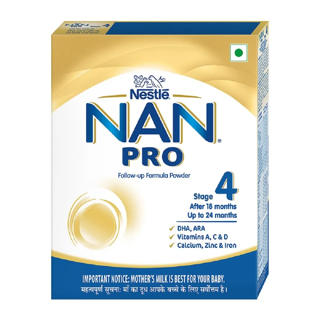 Nestlé NAN PRO 4 Follow Up Formula Powder Nestlé NAN PRO 4 Follow-Up Formula Powder-Pack Size-400g