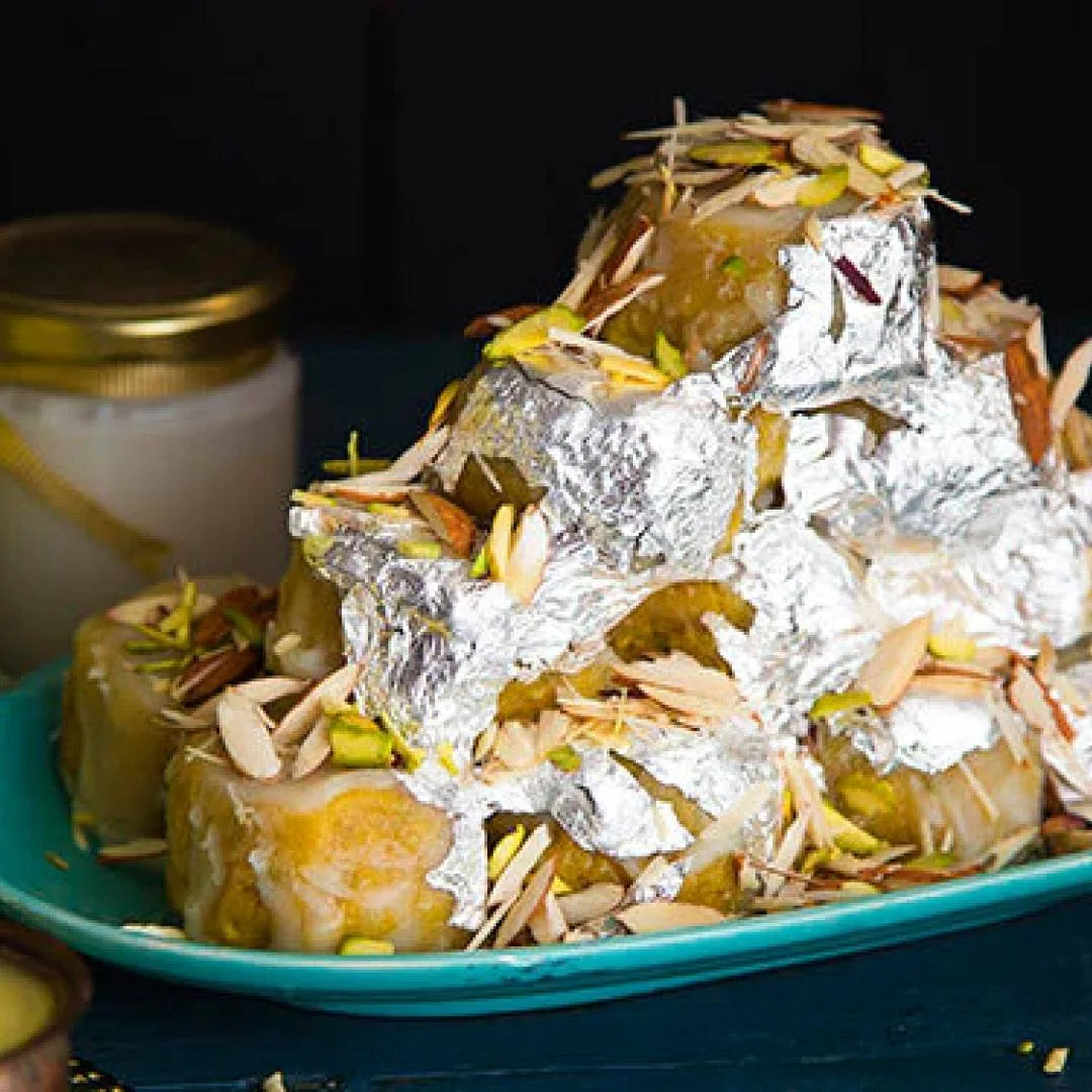 24 Carats Mithai Magic Kesar Pista Badam Ghari | Authentic Surati Sweet | Rich Mawa & Dry Fruits