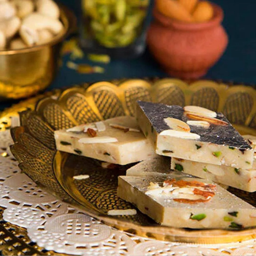 24 Carats Mithai Magic Lokpal Kajukatri | Traditional Cashew Fudge | Rich Festive Indian Sweet-1