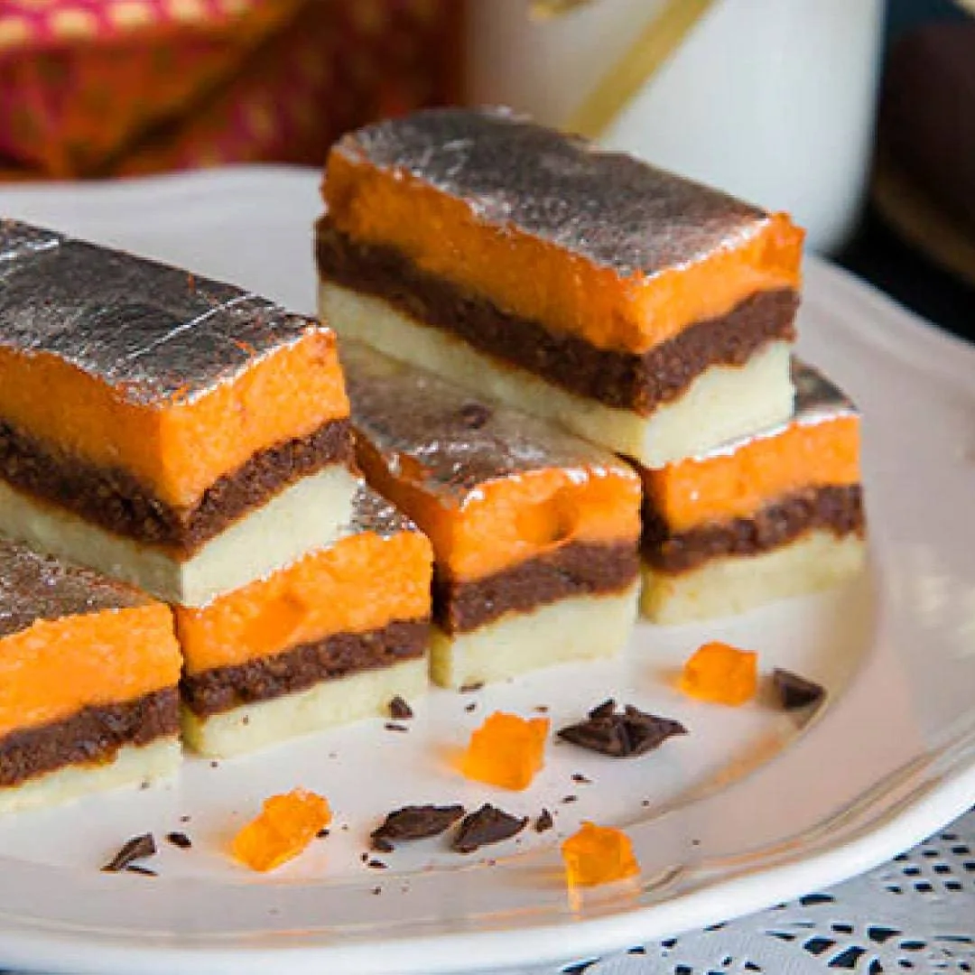 24 Carats Mithai Magic Orange Ripple | Citrus Infused Indian Sweet | Surat Special Specialty Confectionery