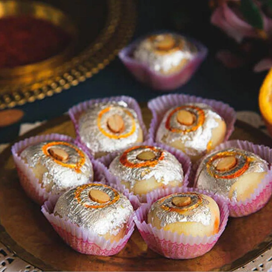 24 Carats Mithai Magic Santra Diamond | Orange Flavored Mawa Sweet | Authentic Surat Mithai