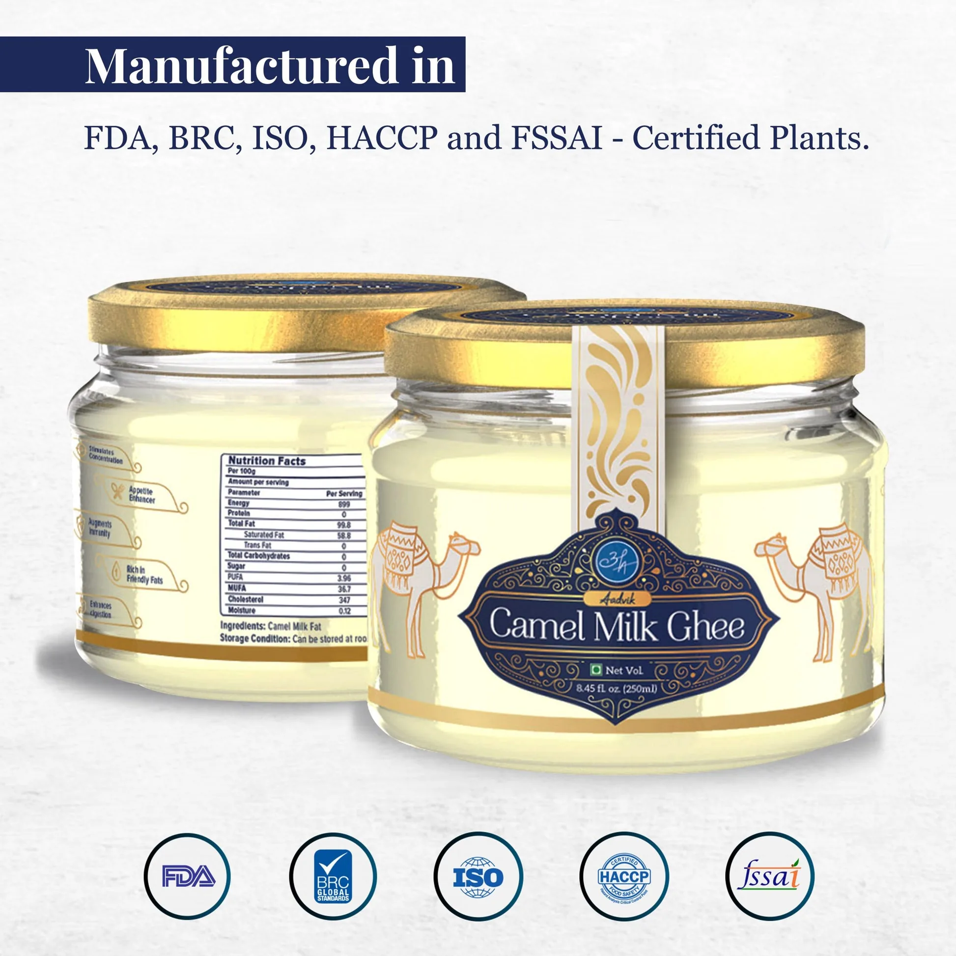 Aadvik Camel Milk Ghee | Pure Clarified Butter | Natural Digestion & Immunity Support-2