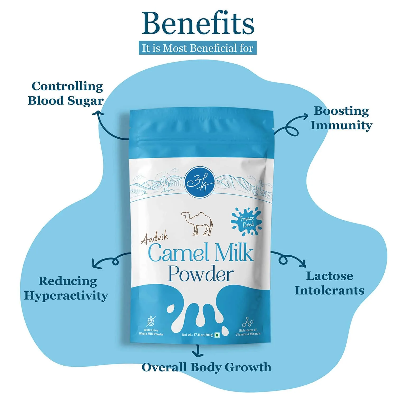 Aadvik Camel Milk Powder | Freeze Dried Dairy Alternative | Nutrient Rich & Natural-4