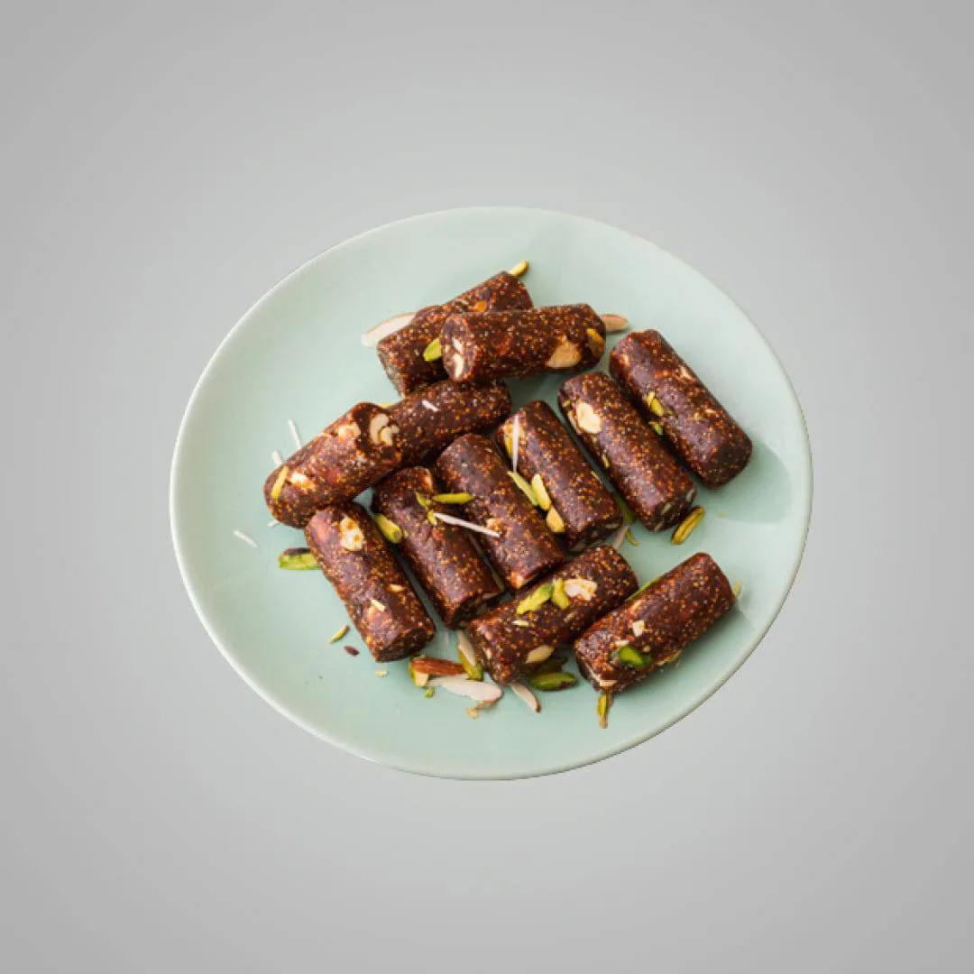 Aazad Pure Anjir Roll | Authentic Indian Fig Sweet | Traditional Gujarati Mithai 250 gm