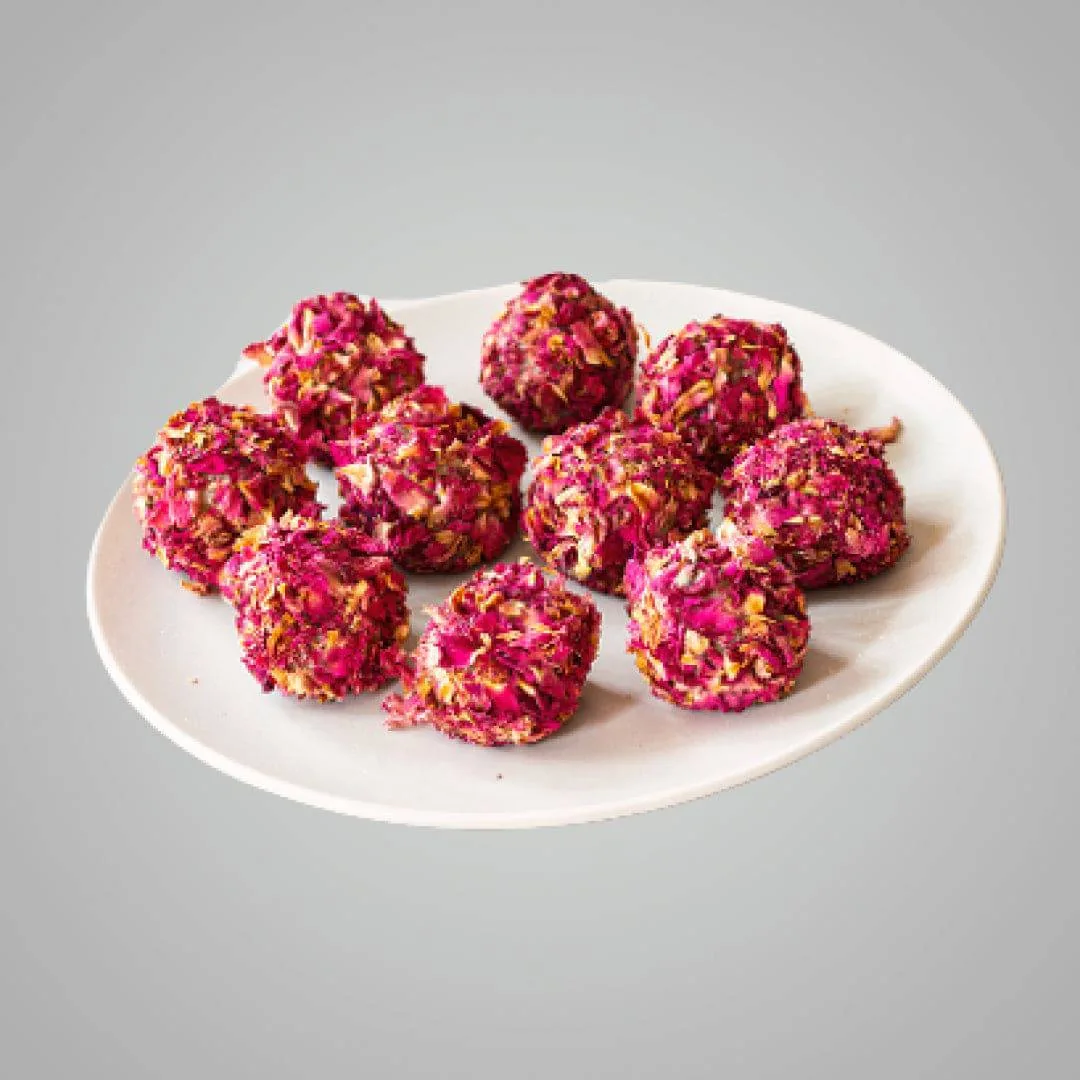 Aazad Rose Petal Balls | Traditional Sweet Confection | Authentic Ahmedabad Recipe 250 gm