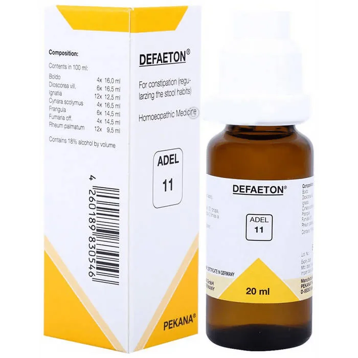 Adel Homeopathy 11 Drops | Defaeton Constipation Relief | Natural Bowel Regulator-3