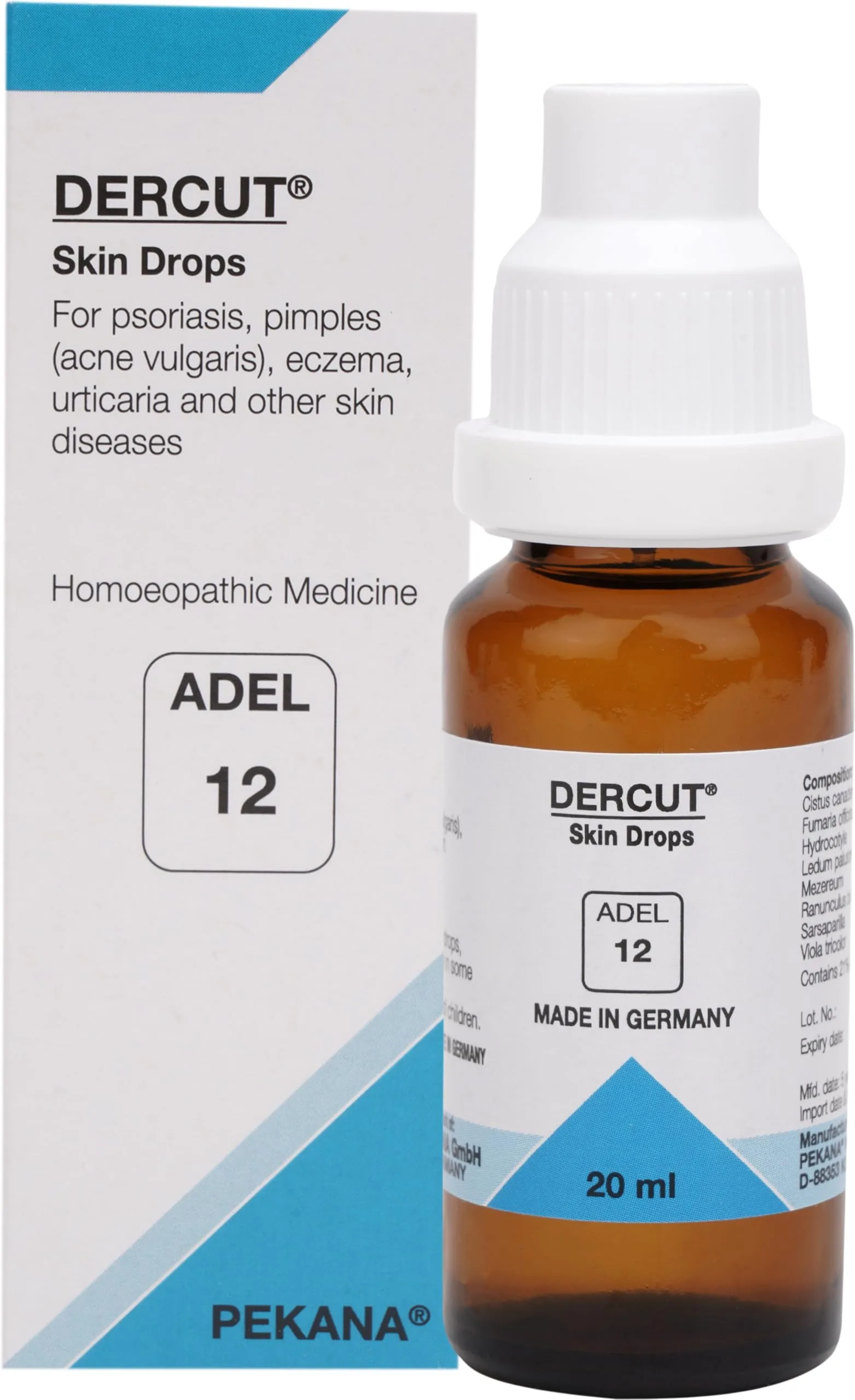 Adel Homeopathy 12 Dercut Drops