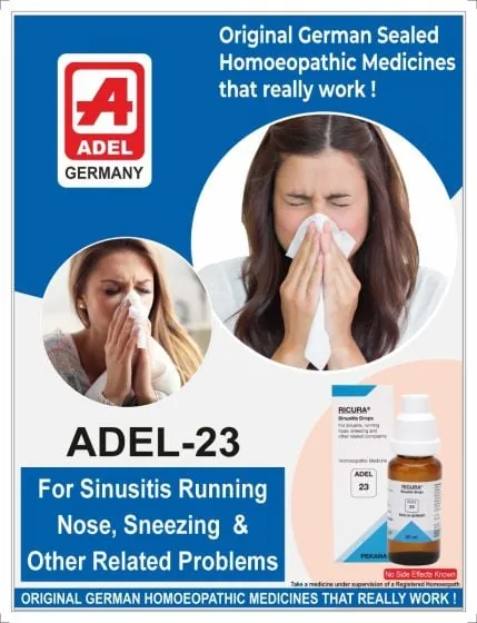 Adel Homeopathy 23 Ricura Drop | Sinusitis and Nasal Congestion Support | Natural Respiratory Care-2