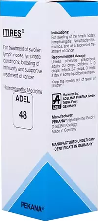 Adel Homeopathy 48 Itires Drops | Lymphatic System Support | Natural Glandular Care-2