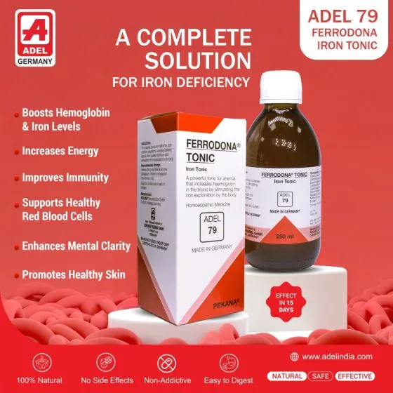 Adel Homeopathy 79 Ferrodona Tonic | Homeopathic Iron Assimilation Formula | Natural Fatigue and Vitality Support-4