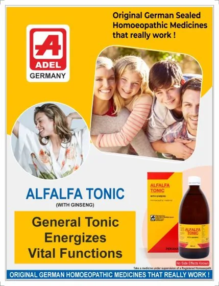 Adel Homeopathy Alfalfa Tonic With Ginseng | Vitality and Energy Booster | Mental and Physical Health Support-2