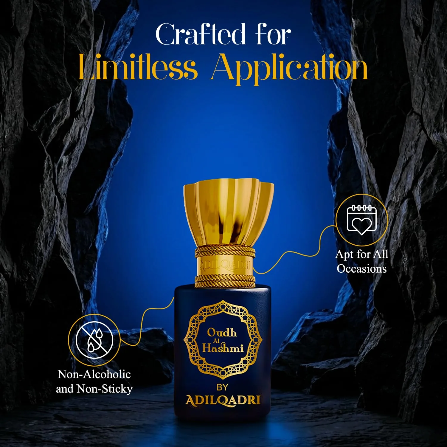 AdilQadri Oudh Al Hashmi Attar Perfume | Non-Alcoholic Roll-On | Long-Lasting Oriental Woody Fragrance-6