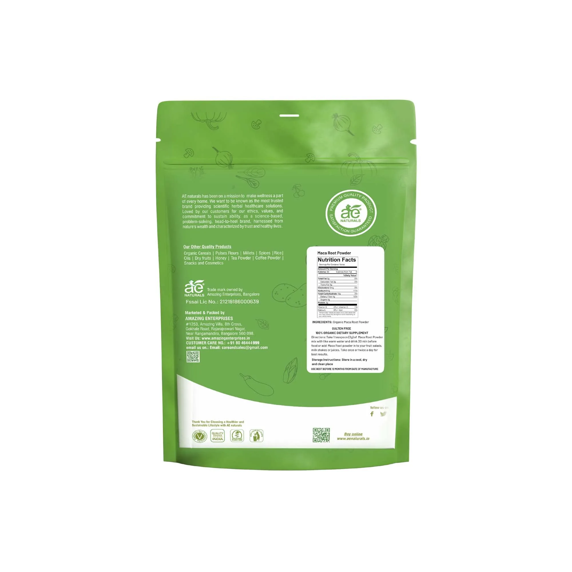 Ae Naturals Maca Root Powder | Pure Adaptogenic Superfood | Natural Energy & Stamina Booster-2