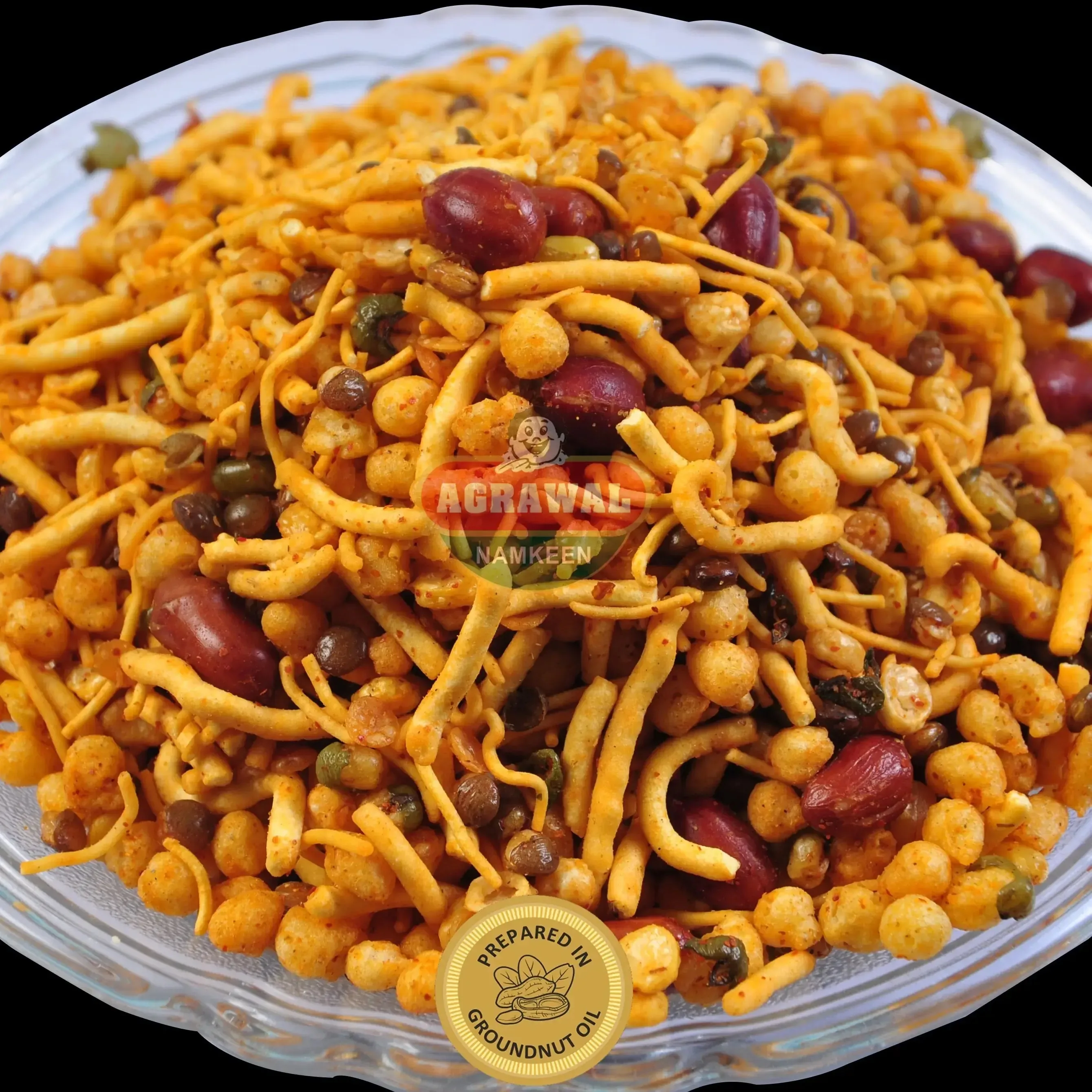 Agarwal Namkeen Heeng Mixture | Crispy Asafoetida Flavored Snack | Authentic Indori Sev Mix-2