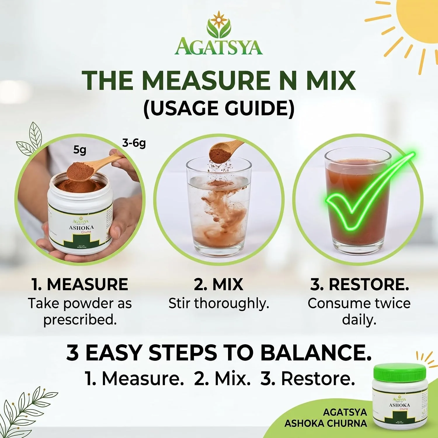 Agatsya Ashoka Churna | Pure Ashoka Bark Powder | Traditional Female Wellness Support-5