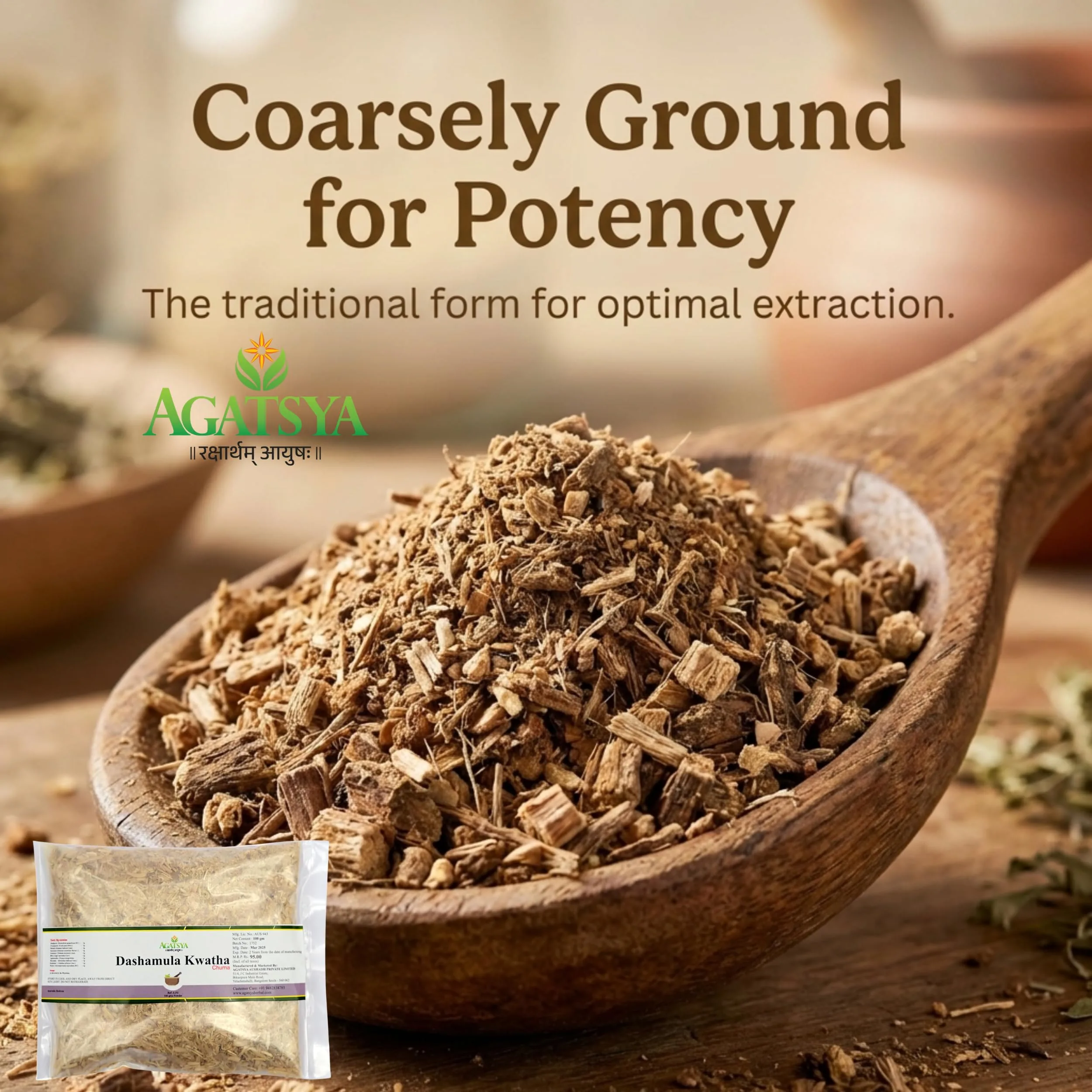 Agatsya Dashamula Kwatha Churna | Ayurvedic Herbal Powder | Traditional Wellness Support-2