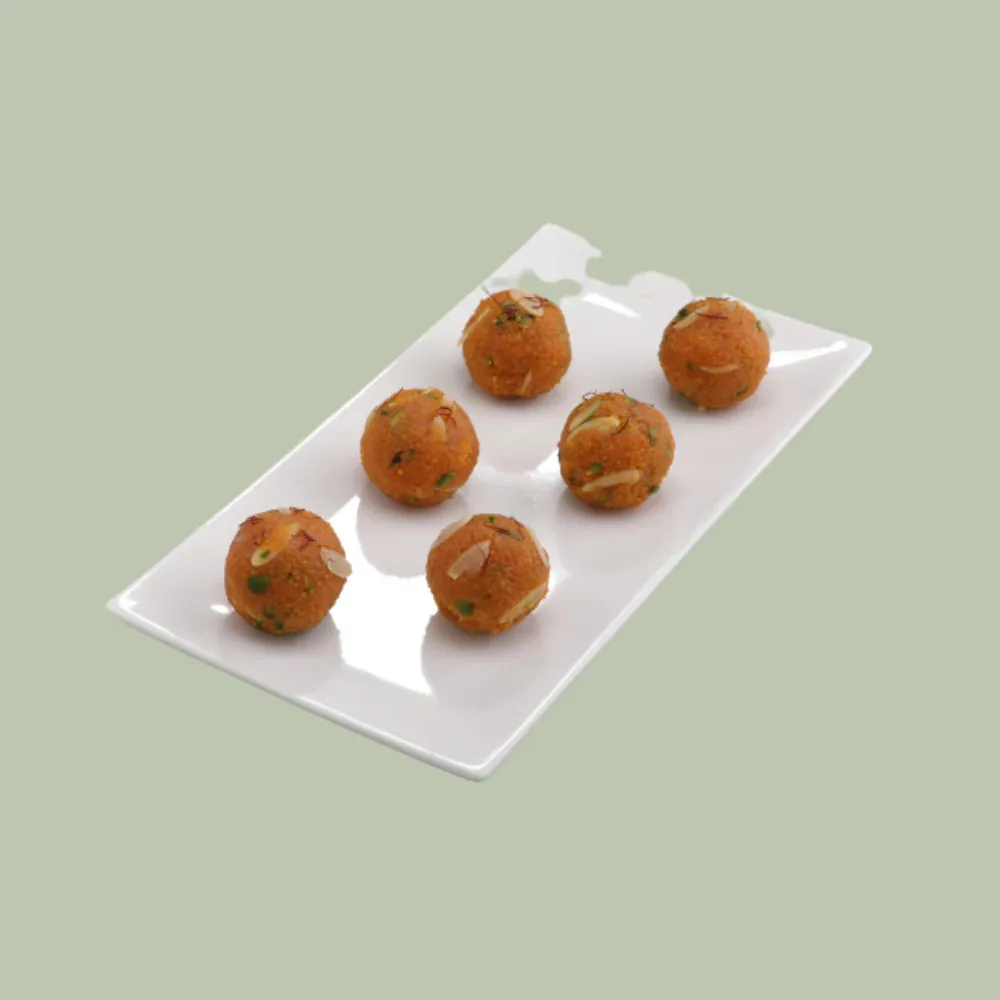 Agra Sweets Banjara Badam Pista Motichoor Laddu | Pure Ghee Motichur Ladoo | Rich Almond & Pistachio Sweet