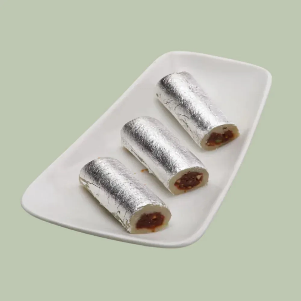 Agra Sweets Banjara Kaju Anjeer Roll | Cashew Fig Mithai | Festive Indian Dessert-1