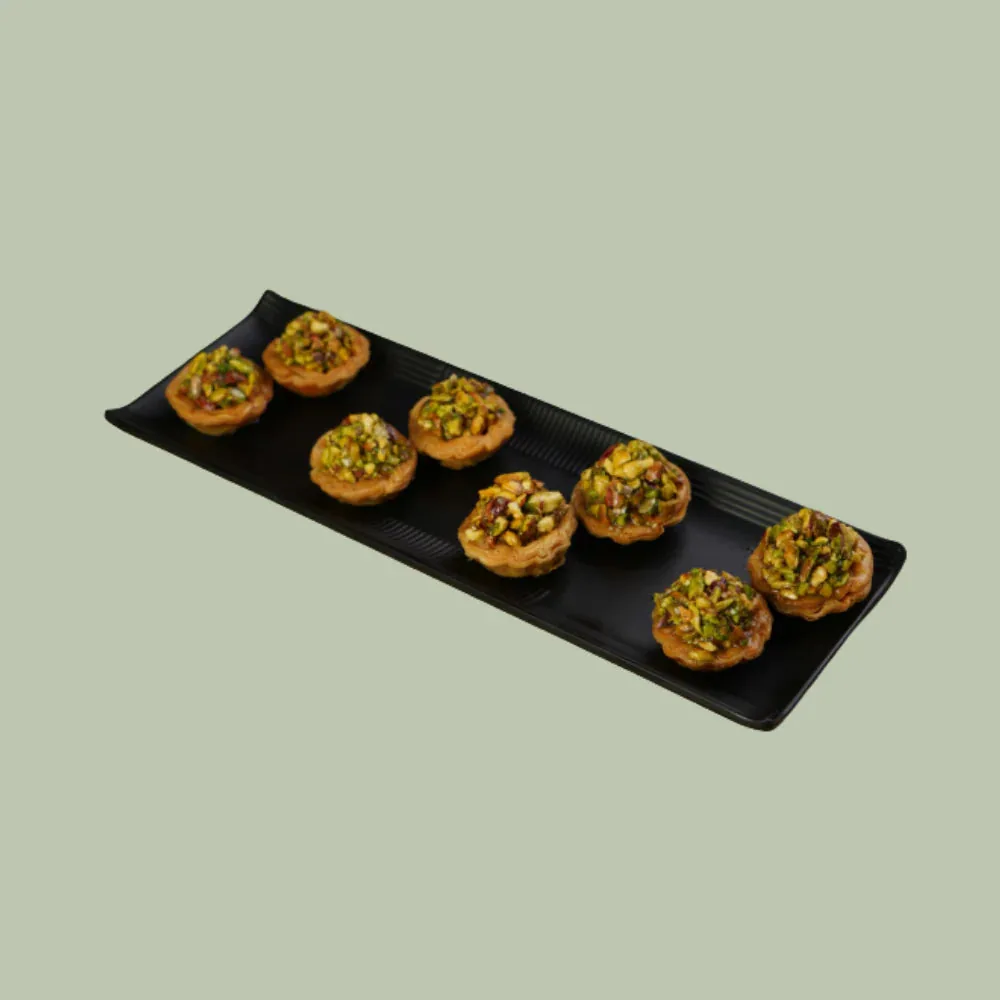 Agra Sweets Banjara Pistachio Tart Baklava | Gourmet Fusion Dessert | Crisp Filo & Pistachio Layers-1