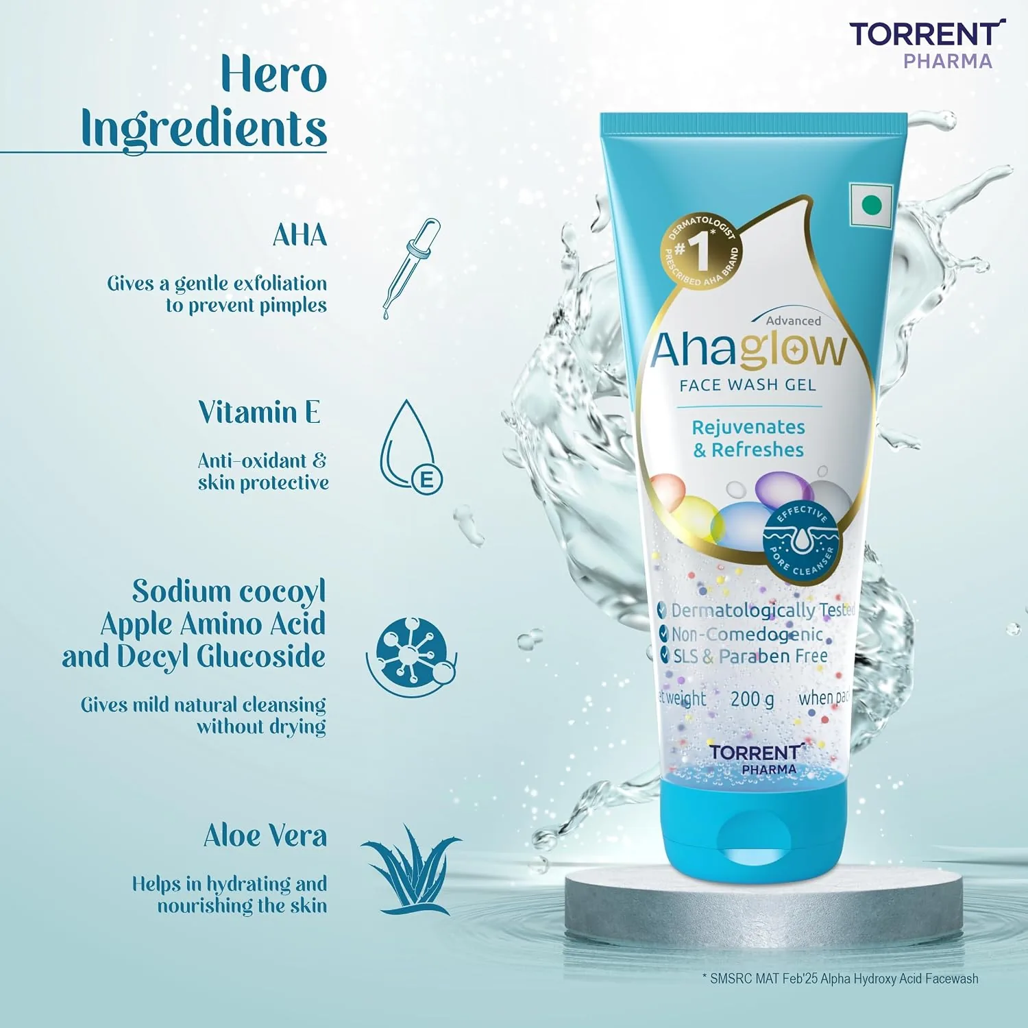 Ahaglow Skin Rejuvenating Face Wash Gel | Exfoliating Cleanser | Glowing Skin Formula-3