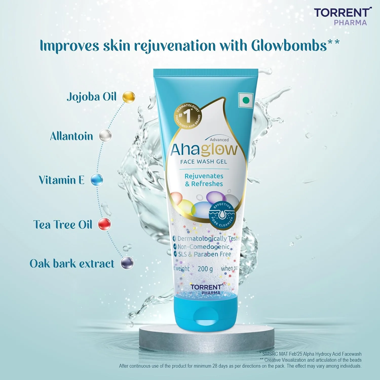 Ahaglow Skin Rejuvenating Face Wash Gel | Exfoliating Cleanser | Glowing Skin Formula-4