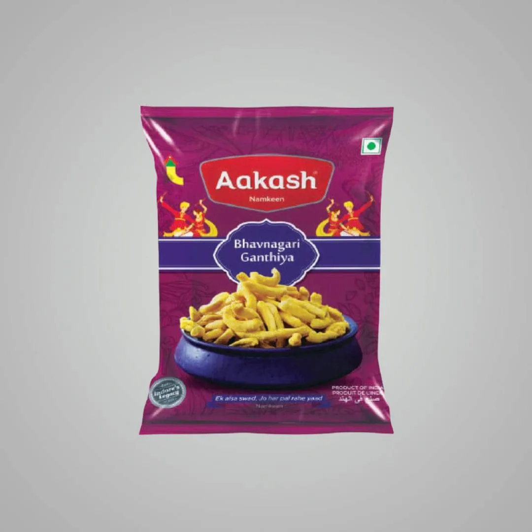 Akash Bhavnagri Ganthiya | Soft Crunchy Besan Snack | Authentic Gujarati Taste 150 gm