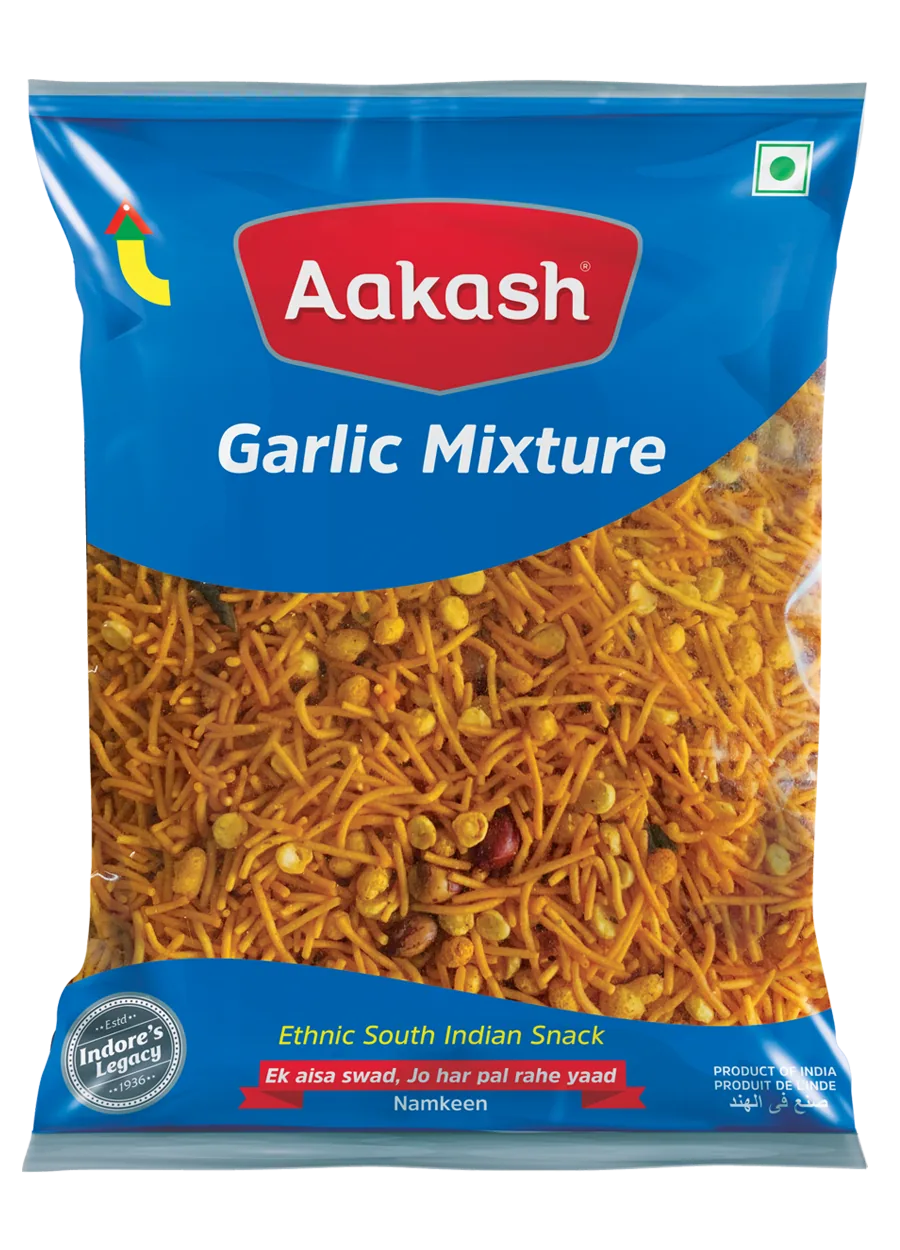 Akash Garlic Mixture | Savory Garlic Namkeen | Crispy Indian Snack