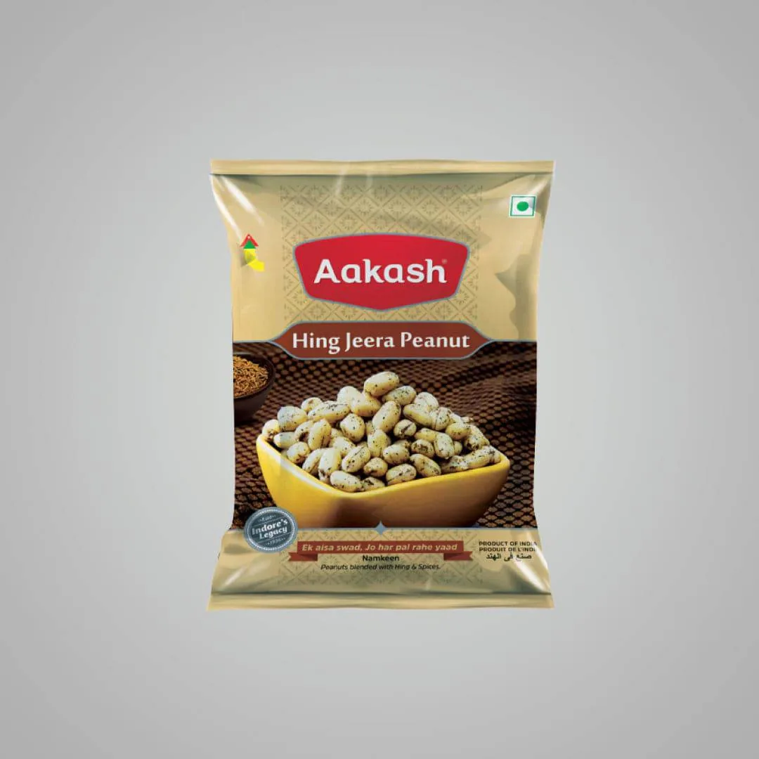Akash Hing Jeera Peanut | Spiced Roasted Peanuts | Crunchy Namkeen 200 gm