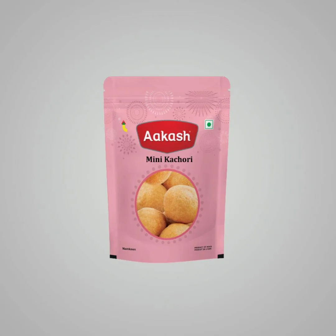 Akash Mini Kachori | Crispy Indori Tea Time Snack | Authentic Spiced Lentil Filling 200 gm