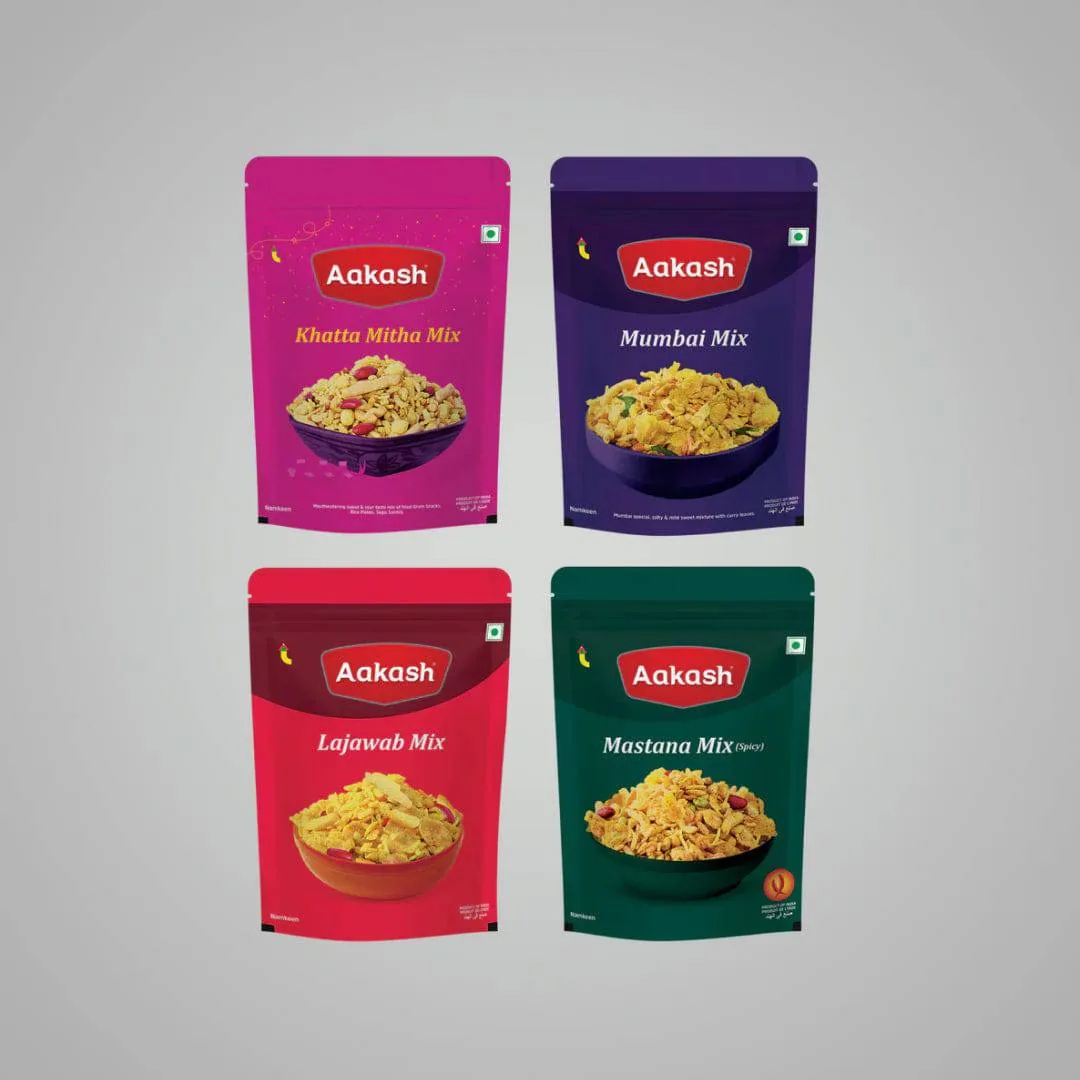 Akash Mixture Combo | Authentic Indori Savory Snacks | Crispy Tea-Time Assortment