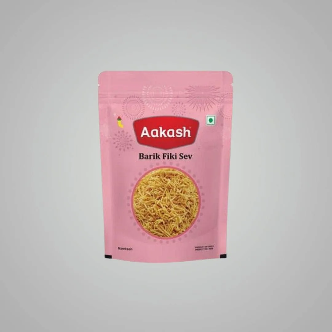 Akash Namkeen Barik Fiki Sev | Fine Crispy Besan Sev | Traditional Indori Snack 150 gm