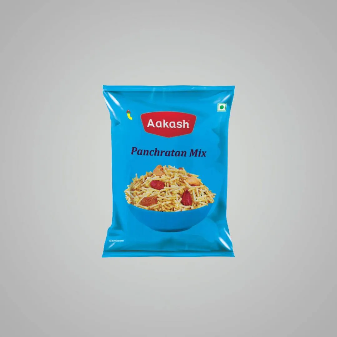 Akash namkeen Panchratan | Indori Sweet and Spicy Potato Mix | Crunchy Dry Fruit Namkeen 150 gm