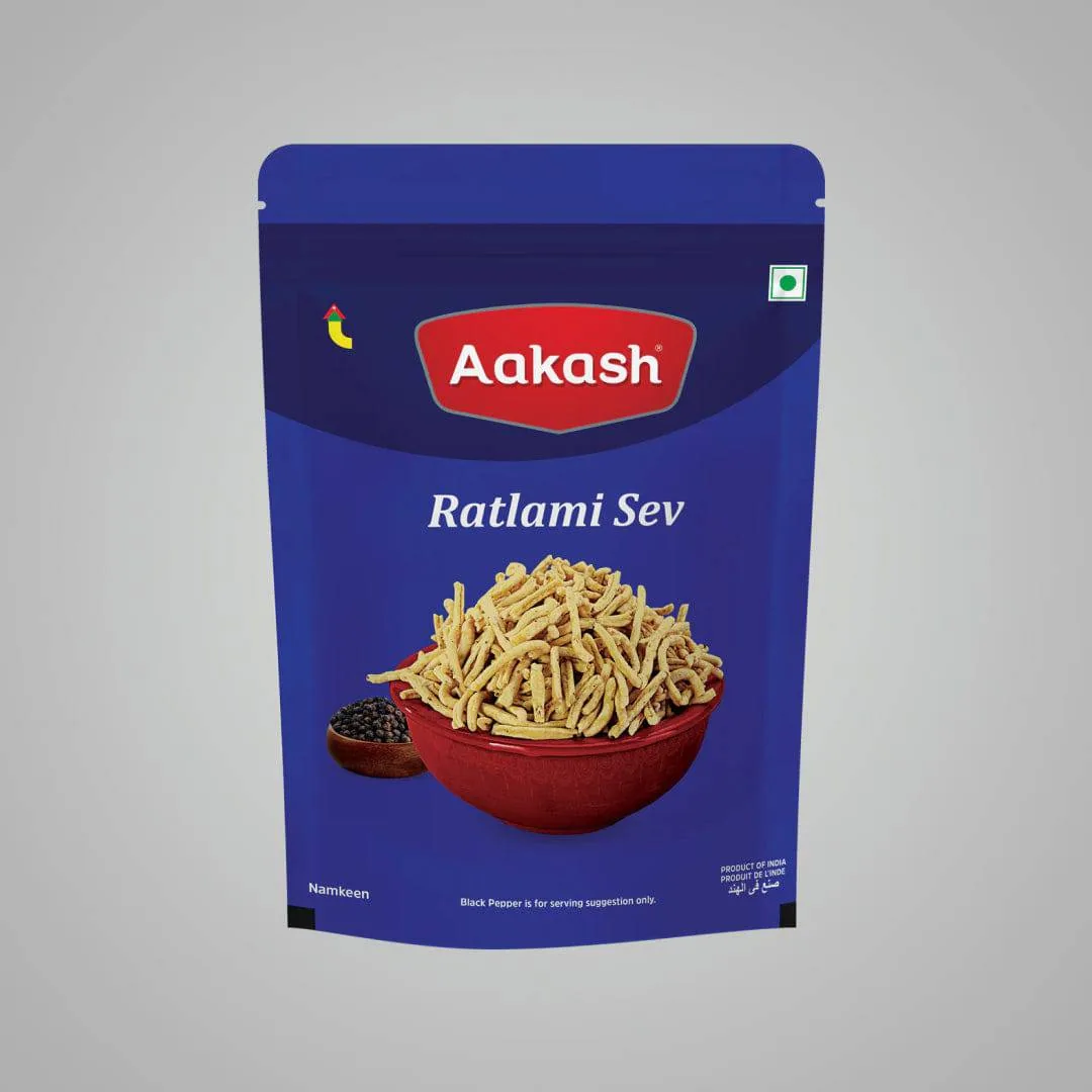 Akash namkeen Ratlami Sev | Authentic Spicy Indori Besan Sev | Crispy Tea-Time Snack